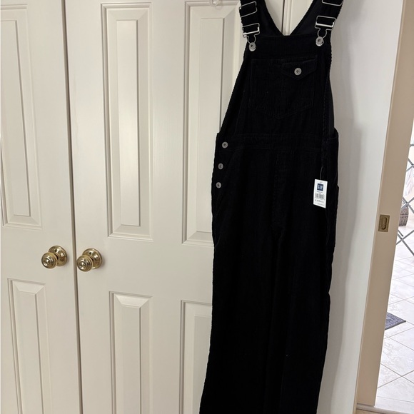 GAP Women's Dark Denim Overalls - Picture 1 of 2